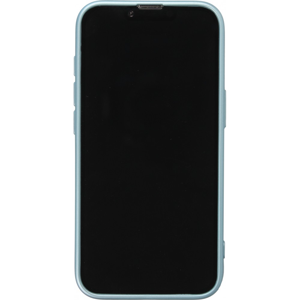 iPhone 16e Case Hülle - Gummi weich mit Kameraschutzglas MagSafe - Blau
