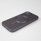 Coque iPhone 16e - Gel souple avec vitre de protection caméra MagSafe - Gris foncé