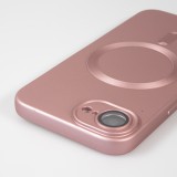 Coque iPhone 16e - Gel souple avec vitre de protection caméra MagSafe - Rose