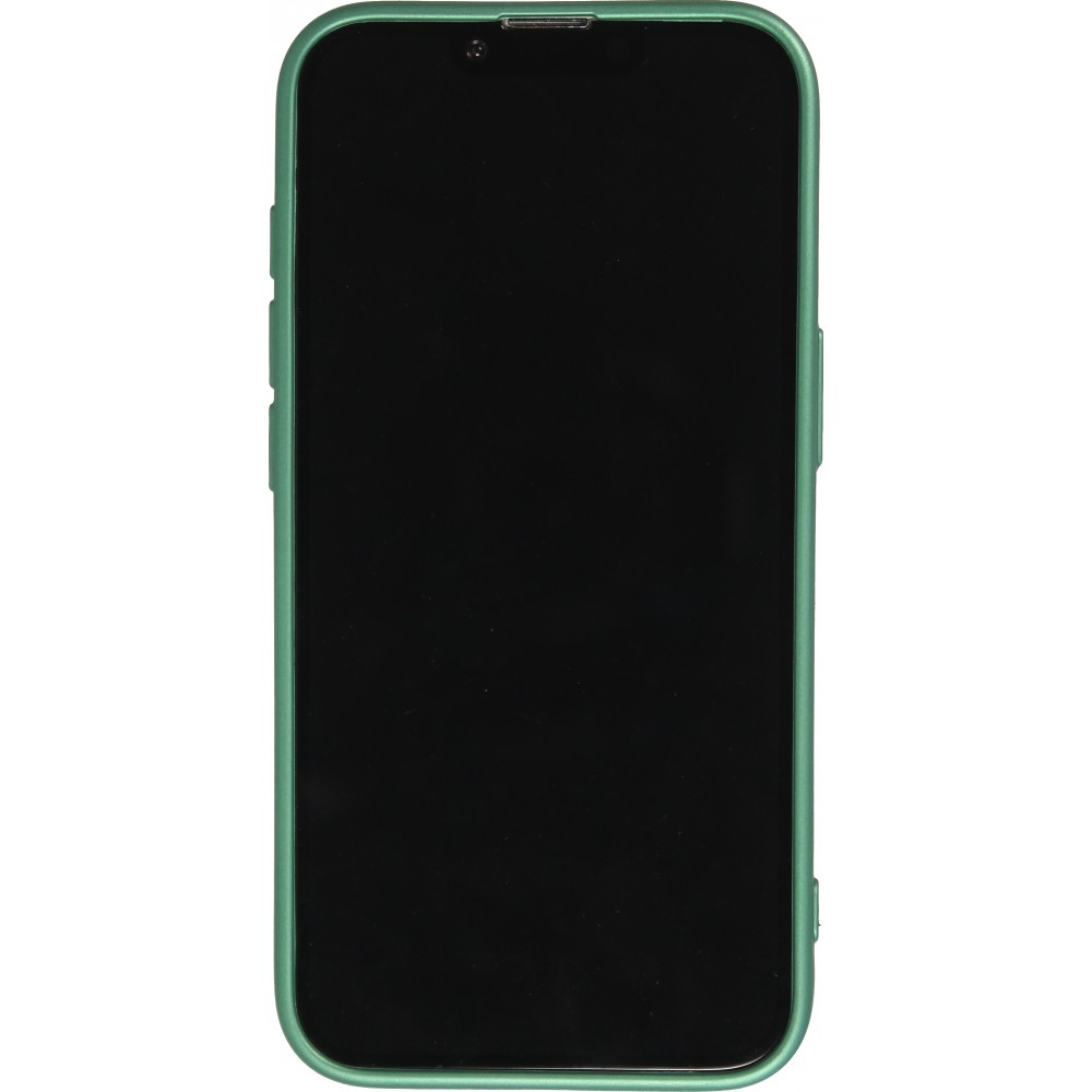 Coque iPhone 16e - Gel souple avec vitre de protection caméra MagSafe - Vert