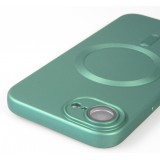 Coque iPhone 16e - Gel souple avec vitre de protection caméra MagSafe - Vert