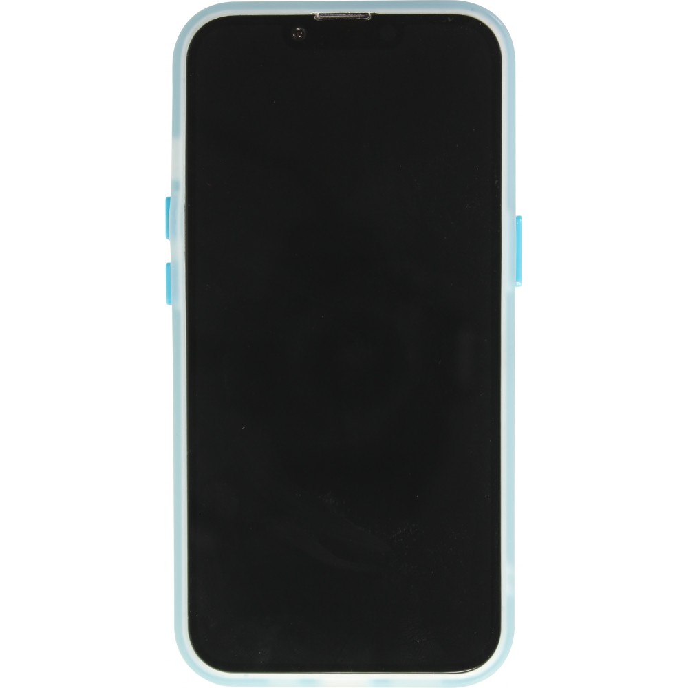 Coque iPhone 16e - Jelly Color semi-transparent avec MagSafe - Bleu