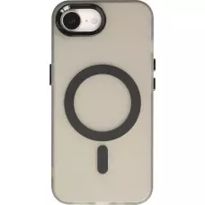 iPhone 16e Case Hülle - Jelly Color Semi-transparent mit MagSafe - Orange - Schwarz