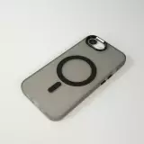 iPhone 16e Case Hülle - Jelly Color Semi-transparent mit MagSafe - Orange - Schwarz