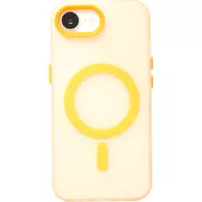 iPhone 16e Case Hülle - Jelly Color Semi-transparent mit MagSafe - Orange - Orange