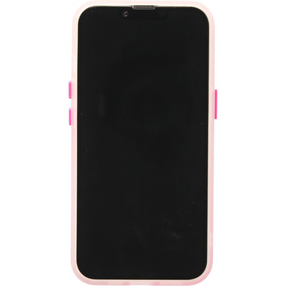 Coque iPhone 16e - Jelly Color semi-transparent avec MagSafe - Rose
