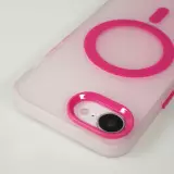 iPhone 16e Case Hülle - Jelly Color MagSafe - Semi-transparent Rosa - Rosa