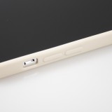 Coque iPhone 16e - Silicone Mat Coeur doré - Beige