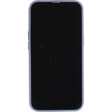 Coque iPhone 16e - Silicone Mat Coeur doré - Bleu