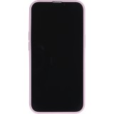 iPhone 16e Case Hülle - Silikon Mat Herz gold - Violett