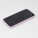 iPhone 16e Case Hülle - Silikon Mat Herz gold - Violett