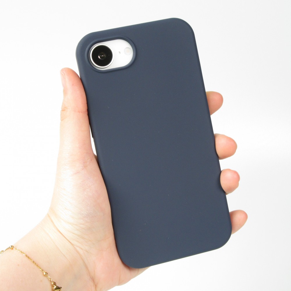 Coque iPhone 16e - Soft Touch - Bleu foncé