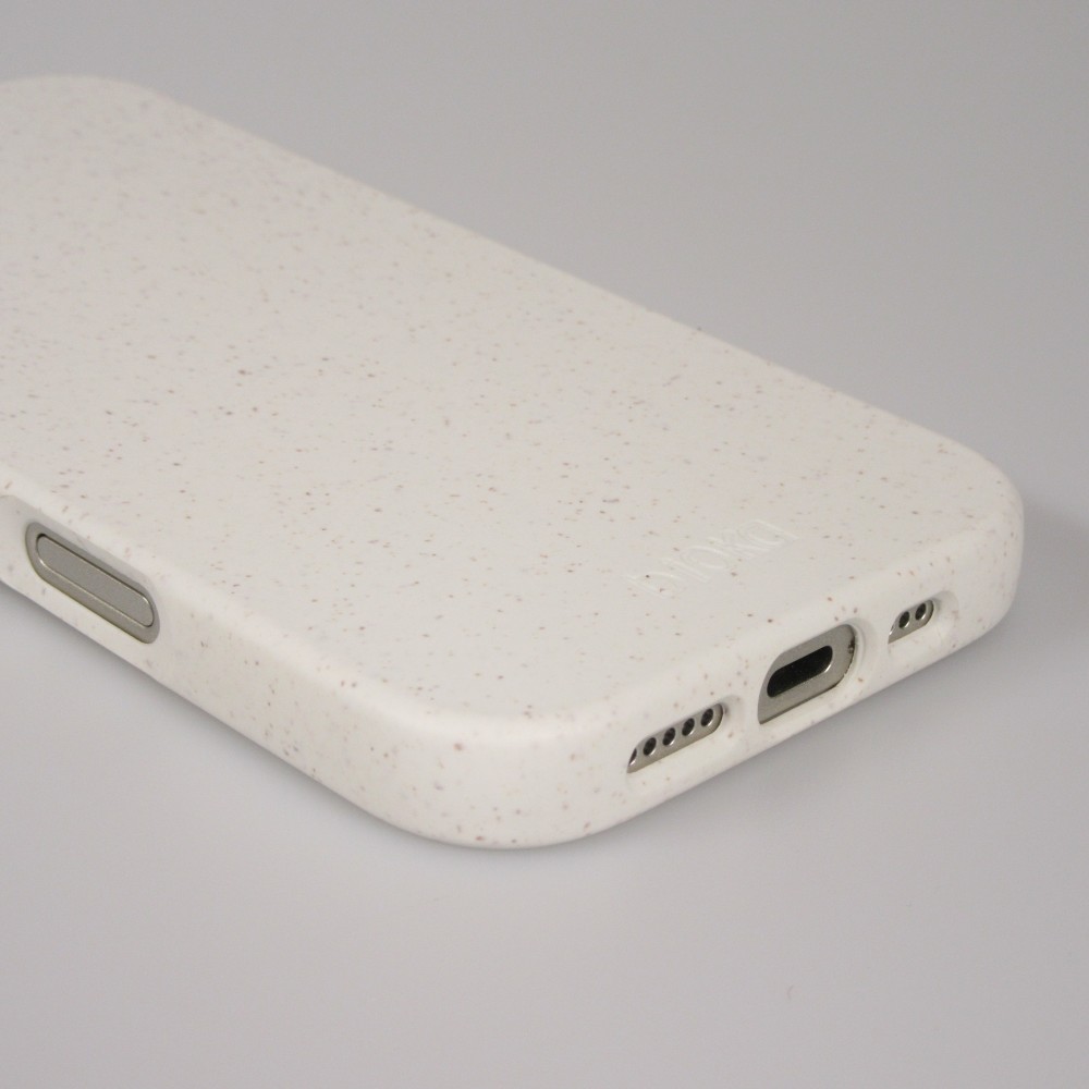 iPhone 17 Air Case Hülle - Bioka Biologisch Abbaubar Eco-Friendly Kompostierbar - Weiss