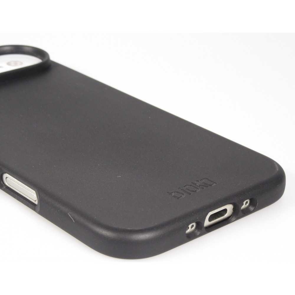 iPhone 17 Air Case Hülle - Bioka Biologisch Abbaubar Eco-Friendly Kompostierbar - Schwarz