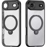 Coque iPhone 17 Air - Dux Ducis Aimo Mag Series avec support et anneau magnétique - Noir