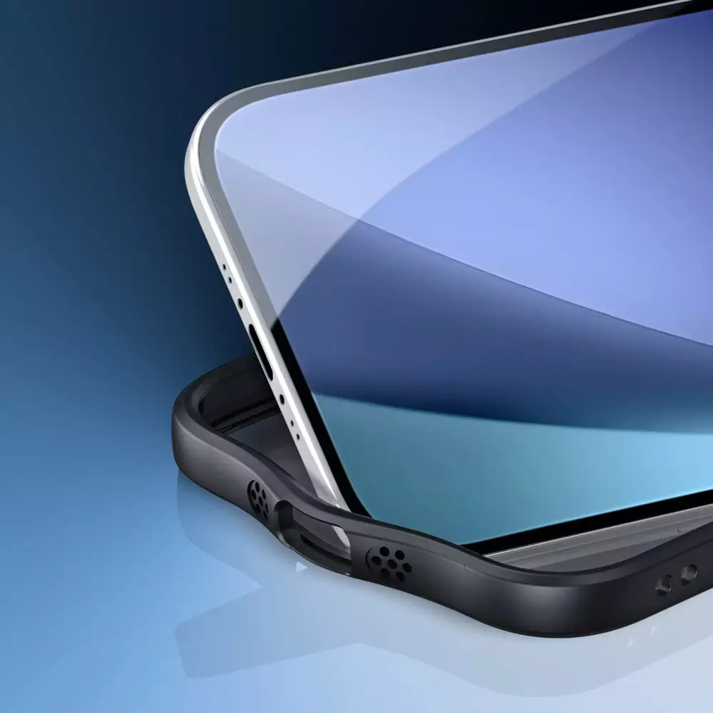 Coque iPhone 17 Air - Dux Ducis Aimo Mag Series avec support et anneau magnétique - Noir