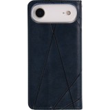 Hülle iPhone 17 Air - Flip Geometrisch blau