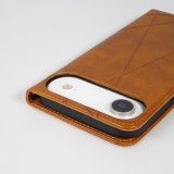 Hülle iPhone 17 Air - Flip Geometrisch - Hellbraun