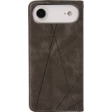Coque iPhone 17 Air - Flip Géometrique - Gris