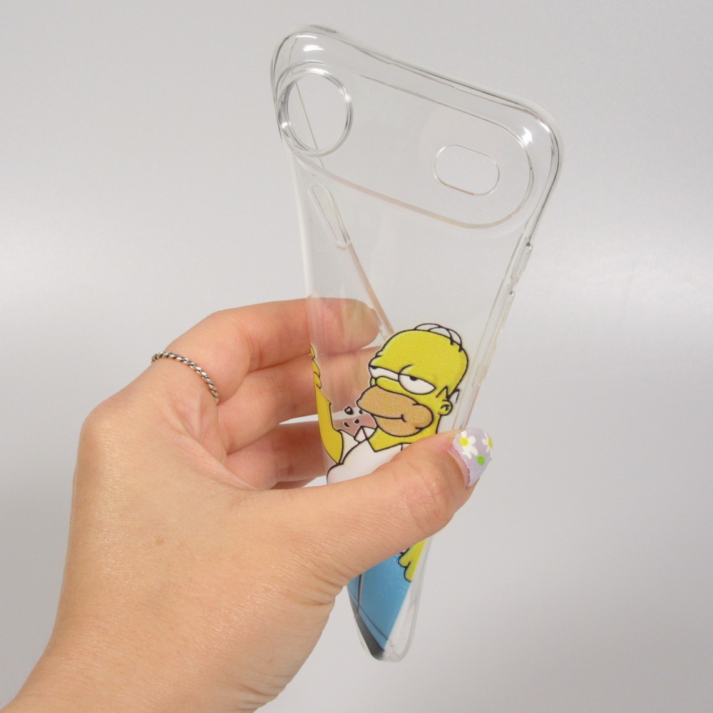 iPhone 17 Air Case Hülle - Gummi cartoon Homer Simpson