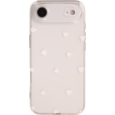 iPhone 17 Air Case Hülle - Gummi kleines Herz - Weiss
