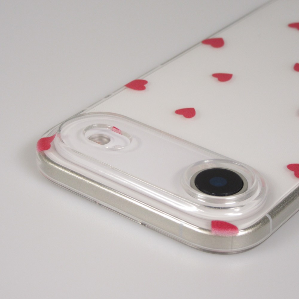 iPhone 17 Air Case Hülle - Gummi kleines Herz