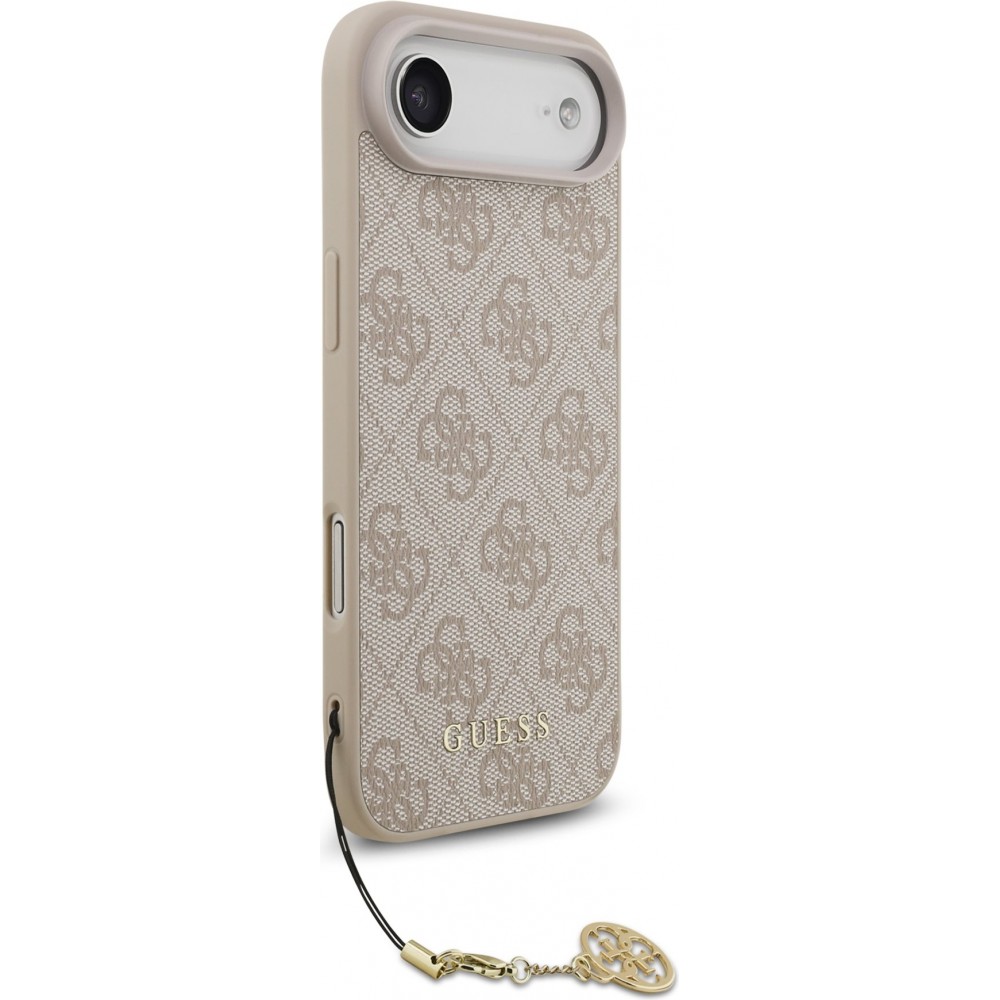 iPhone 17 Air Case Hülle - Guess 4G Charm Elegante Schutz Raffiniertes Design Trendaccessoire - Rosa