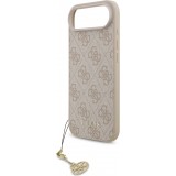 iPhone 17 Air Case Hülle - Guess 4G Charm Elegante Schutz Raffiniertes Design Trendaccessoire - Rosa