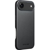 Hülle iPhone 17 Air - Qialino Echtleder (MagSafe kompatibel) - Schwarz