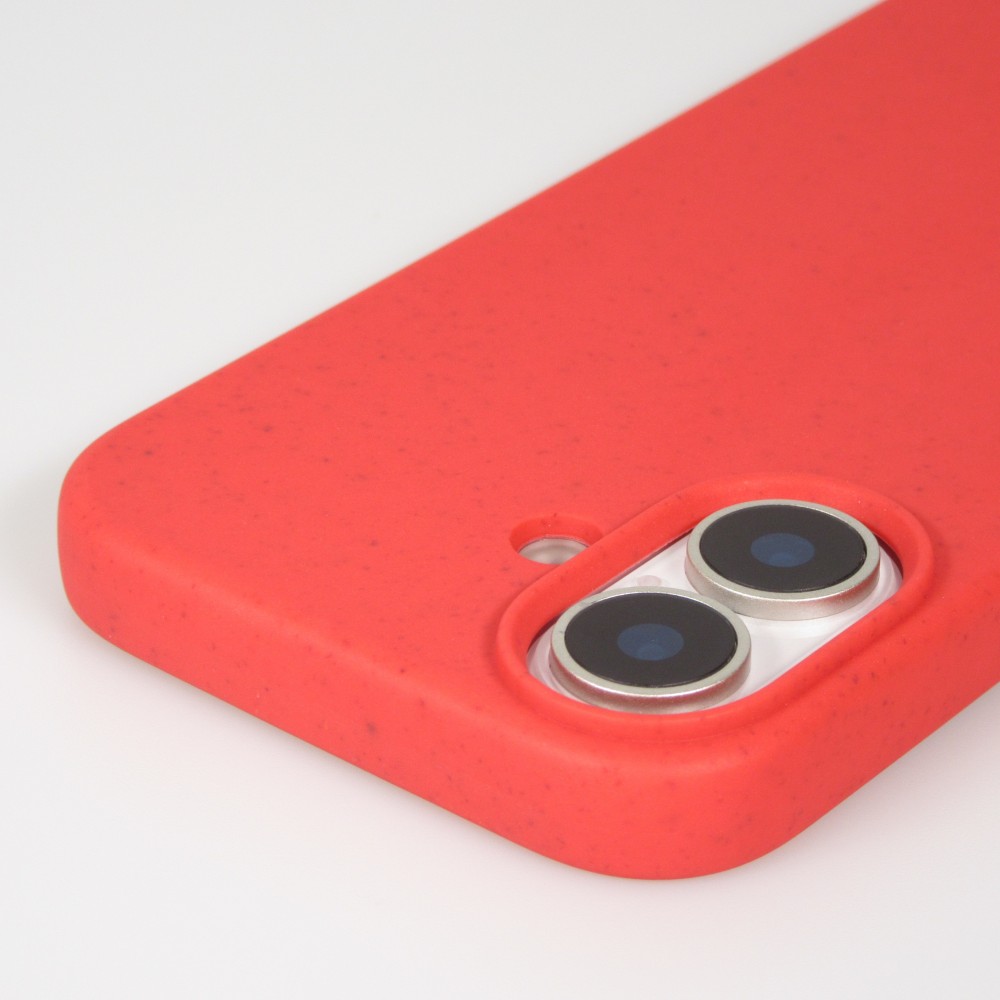 Coque iPhone 17 - Bio Eco-Friendly nature avec cordon collier - Rouge