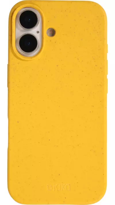 Coque iPhone 17 - Bioka biodégradable et compostable Eco-Friendly jaune