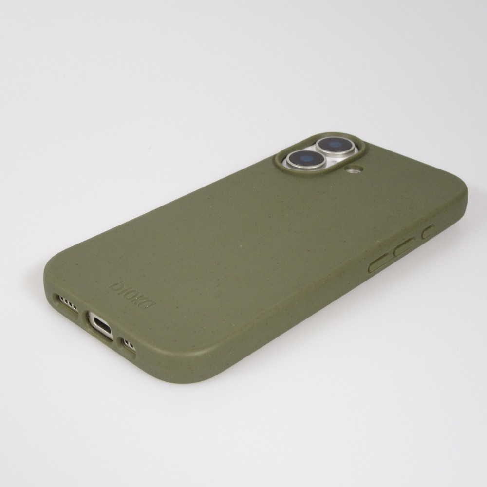 Coque iPhone 17 - Bioka biodégradable et compostable Eco-Friendly - Vert foncé
