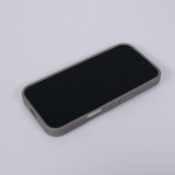 Coque iPhone 17 - Design perfor&eacute; semi-transparent MagSafe avec support int&eacute;gr&eacute; et bords renforc&eacute;s en silicone - Gris
