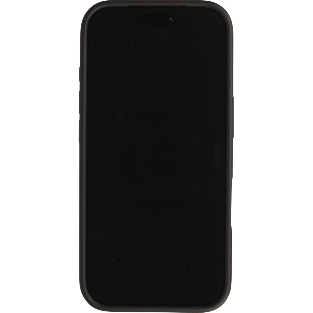 Coque iPhone 17 - Design perfor&eacute; semi-transparent MagSafe avec support int&eacute;gr&eacute; et bords renforc&eacute;s en silicone - Noir