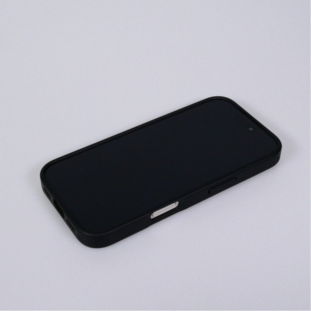 Coque iPhone 17 - Design perfor&eacute; semi-transparent MagSafe avec support int&eacute;gr&eacute; et bords renforc&eacute;s en silicone - Noir