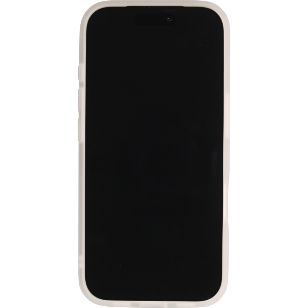 Coque iPhone 17 - Design perfor&eacute; semi-transparent MagSafe avec support int&eacute;gr&eacute; et bords renforc&eacute;s en silicone - Transparent