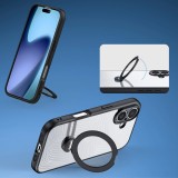 iPhone 17 Case Hülle - Dux Ducis Aimo Mag Serie mit Halterung und Magnetring - Schwarz