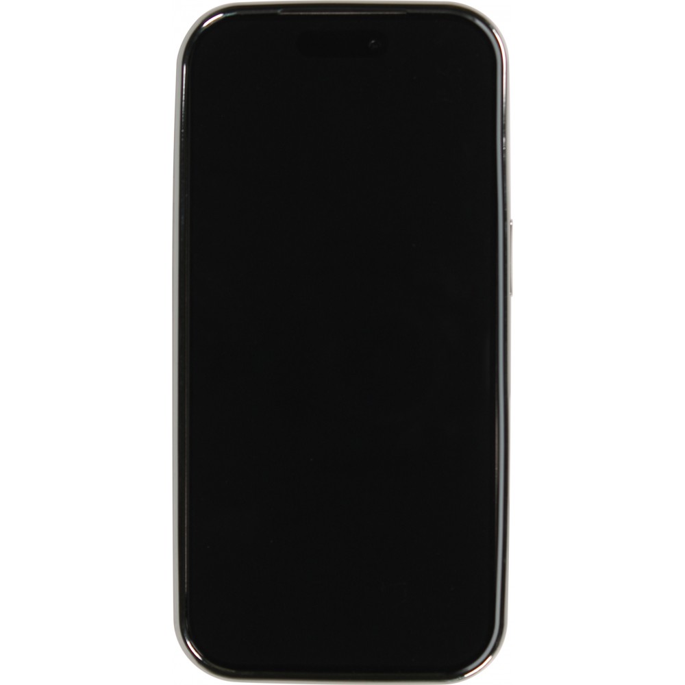 iPhone 17 Case Hülle - Holographisches Schlangenhaut-Leder-Effekt mit trendigem Glanz und stylischer schützender Kunststoffpolsterung - Schwarz