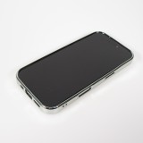 iPhone 17 Case Hülle - Holographisches Schlangenhaut-Leder-Effekt mit trendigem Glanz und stylischer schützender Kunststoffpolsterung - Schwarz