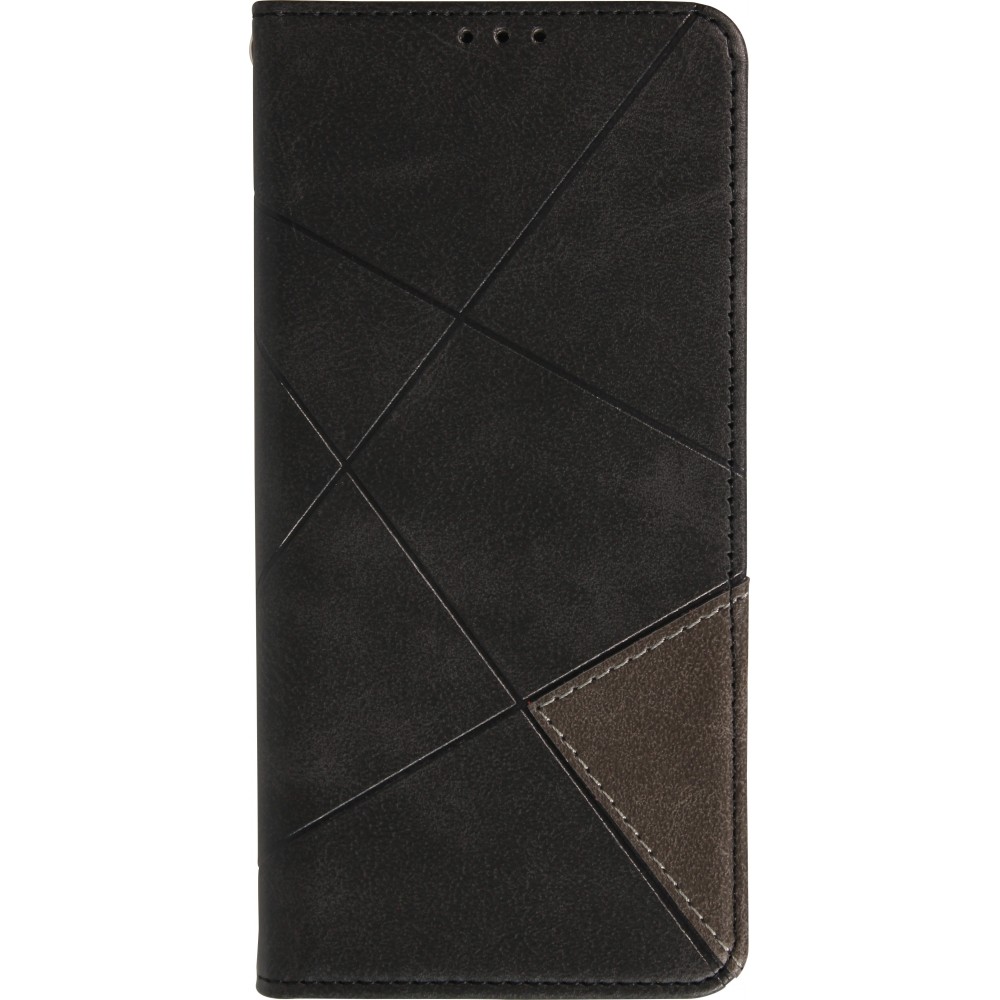 Hülle iPhone 17 - Flip Geometrisch - Schwarz