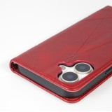 Hülle iPhone 17 - Flip Geometrisch - Rot