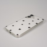 iPhone 17 Case Hülle - Gummi kleines Herz - Schwarz