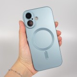 Coque iPhone 17 - Gel souple avec vitre de protection caméra MagSafe - Bleu