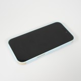Coque iPhone 17 - Grille Full Color Look compatible avec MagSafe résistant en plastique - Bleu
