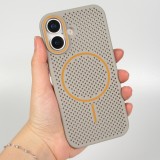iPhone 17 Case Hülle - MagSafe-kompatibles, robustes Kunststoff-Gitter - Grau