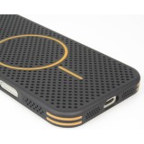 iPhone 17 Case Hülle - MagSafe-kompatibles, robustes Kunststoff-Gitter - Schwarz