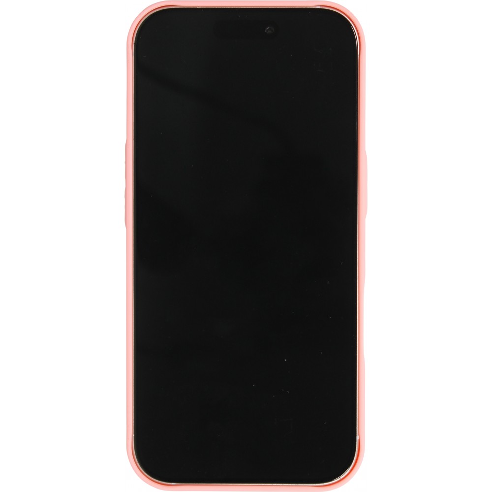 Coque iPhone 17 - Grille Full Color Look compatible avec MagSafe résistant en plastique - Rose