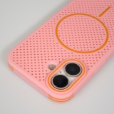 Coque iPhone 17 - Grille Full Color Look compatible avec MagSafe résistant en plastique - Rose