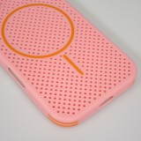 Coque iPhone 17 - Grille Full Color Look compatible avec MagSafe résistant en plastique - Rose