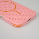 Coque iPhone 17 - Grille Full Color Look compatible avec MagSafe résistant en plastique - Rose